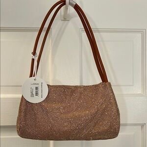 Staud Bronze Penny Crystal Bag